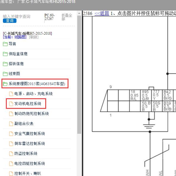 2015-2018年长城汽车-H5 诊断接口电路图