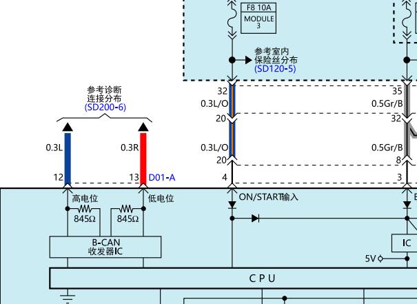 2014年现代格锐中控锁电路图资料
