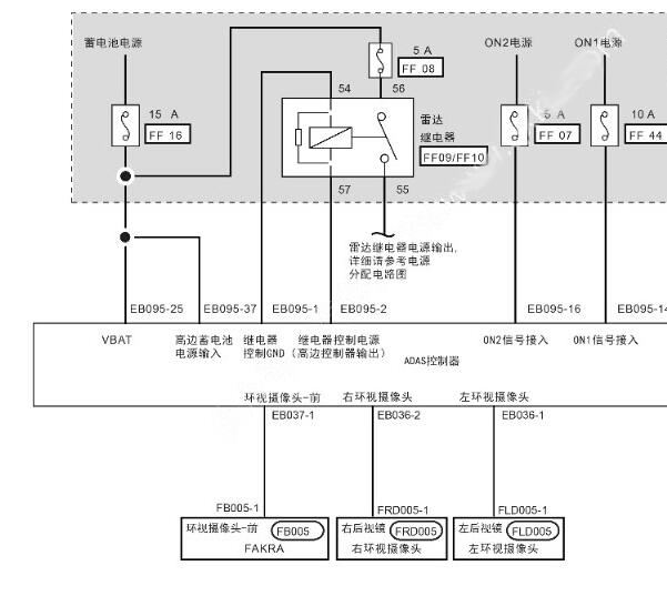 2022年零跑C11 ADAS电路图