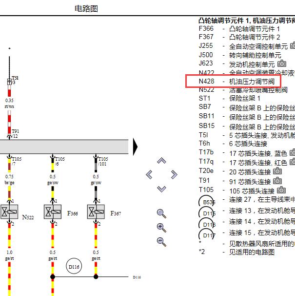 2017年奥迪Q5 CUH发动机机油压力调节阀