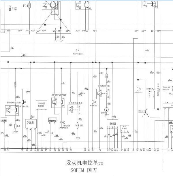 2015年依维柯宝迪发动机电路图
