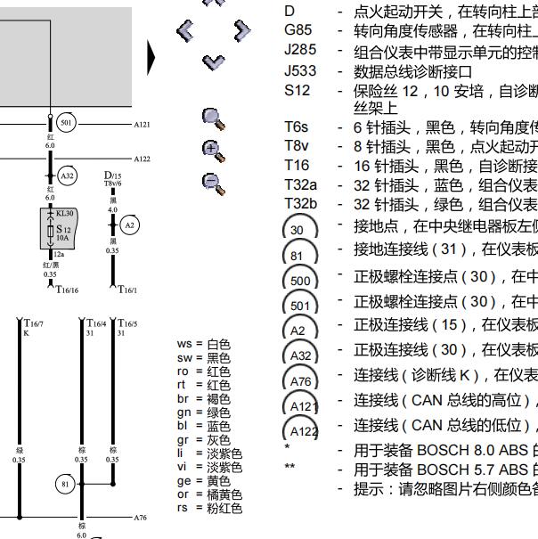 2011年大众帕萨特CAN网络电路图