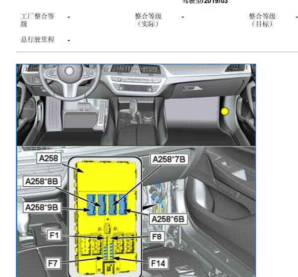 2018年宝马X3无钥匙系统部件位置