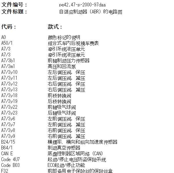 2011年奔驰E300L ABS电路图