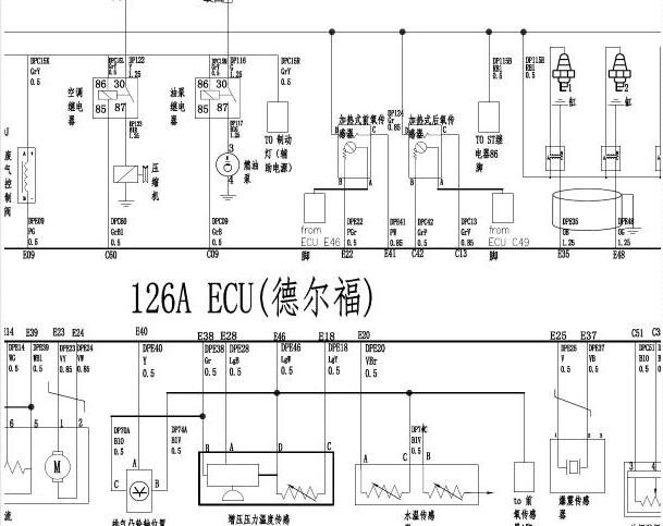2018年东风风光580 发动机电路图资料