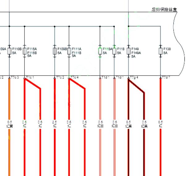2019年北京汽车BJ90总线和保险电路图