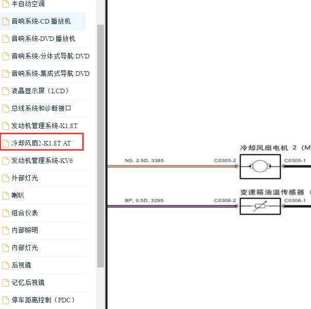 2008-2010年荣威750风扇电路图
