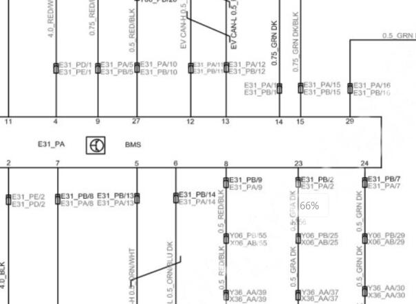 2017年中华H230EV电池包电路图资料