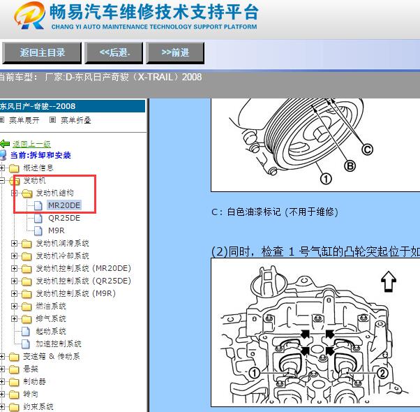 2008年日产奇骏发动机维修手册