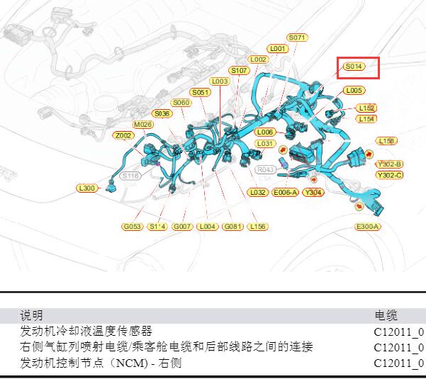 2011年法拉利458冷却系统温度传感器位置
