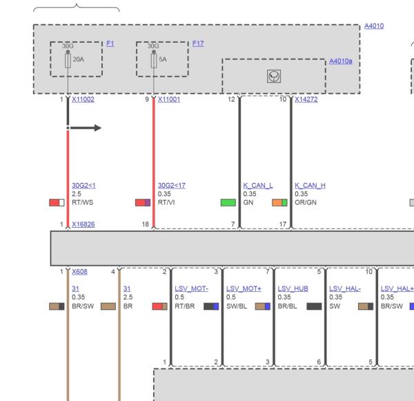 2011年宝马X5空调压缩机电路图