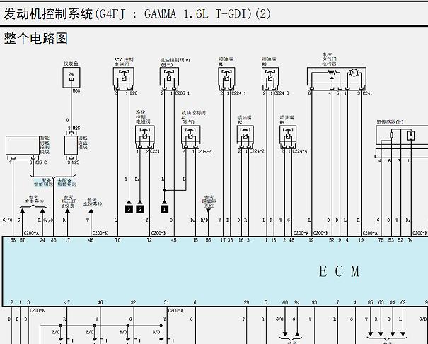 现代G4FJ发动机电路图资料