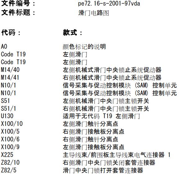 2016年奔驰威霆电动中门电路图
