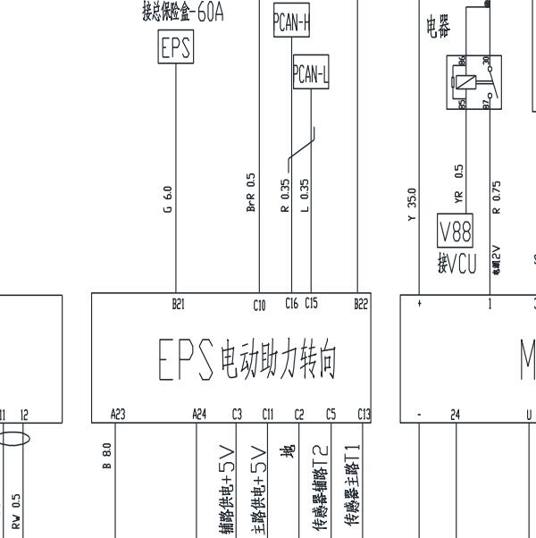 2016年EV160转向电路图.