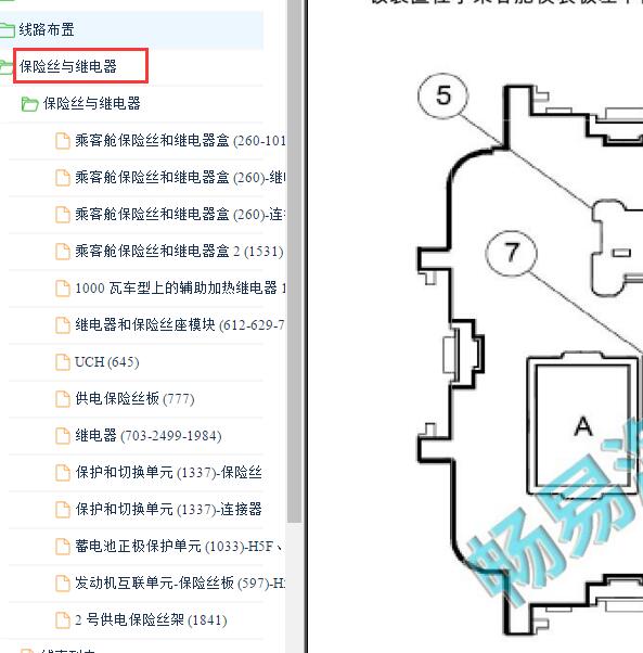 2016-2017年雷诺科雷傲全车保险继电器资料