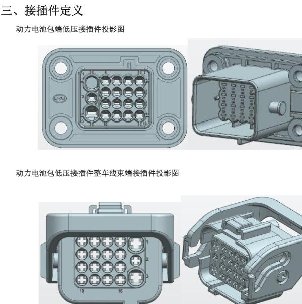 2023年腾势N7 动力电池包针脚资料