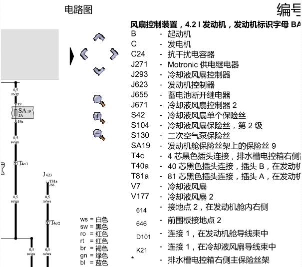 2006年奥迪A6起动机电路图资料