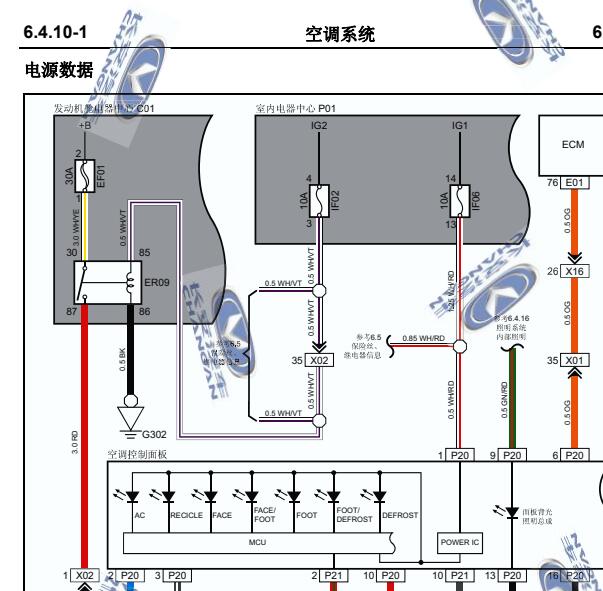 2015年长安CS35空调电路图