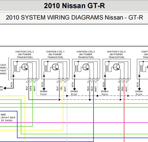 2010年日产GT-R发动机变速箱车身和can电路图