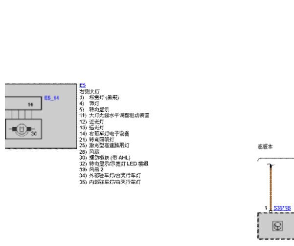 2021年宝马740LI 右前大灯电路图
