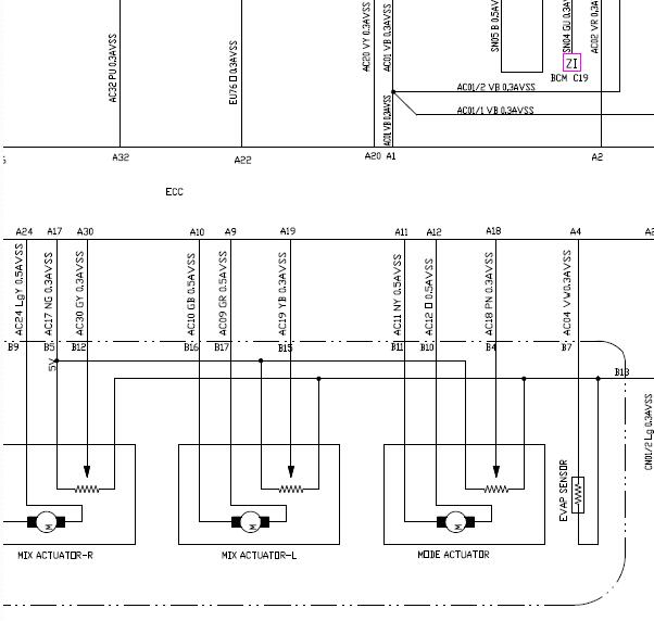 长安JL486ZQ2 发动机风扇电路图