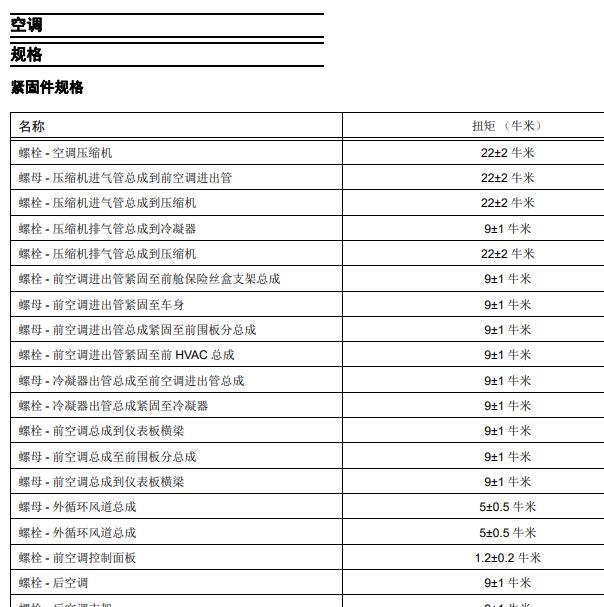 2021年大通V90空调维修手册