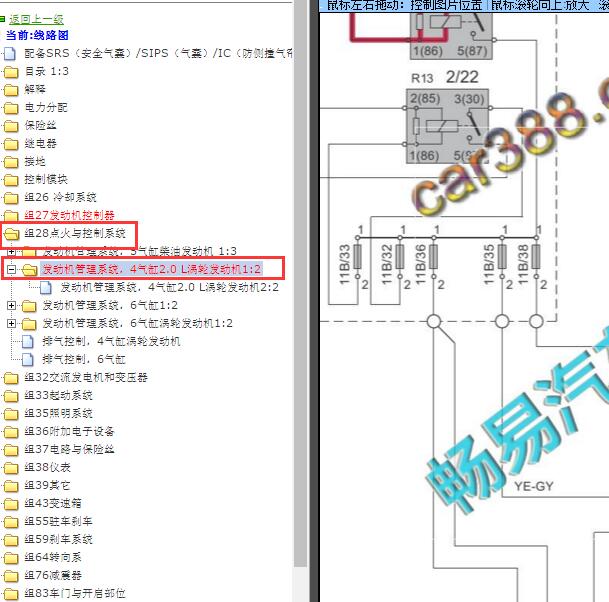 2013年沃尔沃XC60 F36保险电路图