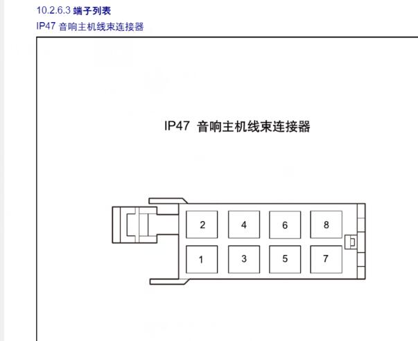 2022年雷丁汽车RD6娱乐音响针脚资料