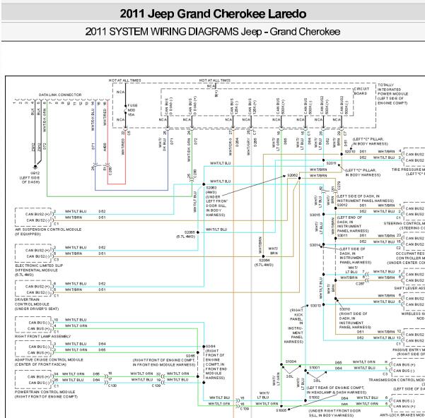 2011年吉普大切诺基CAN电路图