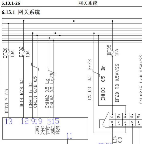 2017年长安欧尚A800通讯电路图