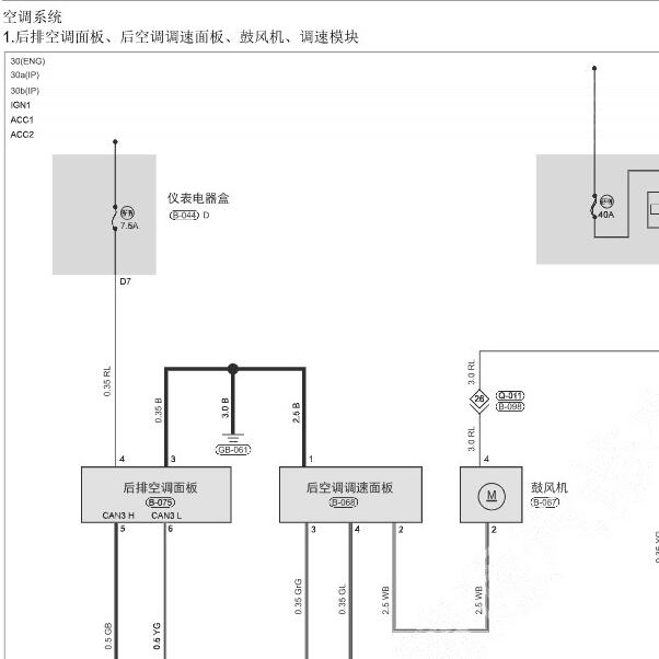 2021年捷途X70空调电路图