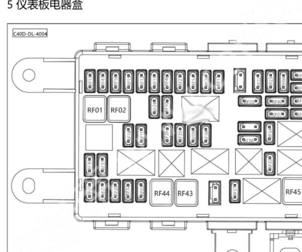 2023年北汽新能源EU5保险丝继电器位置