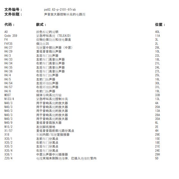2017年奔驰R320音响系统电路图