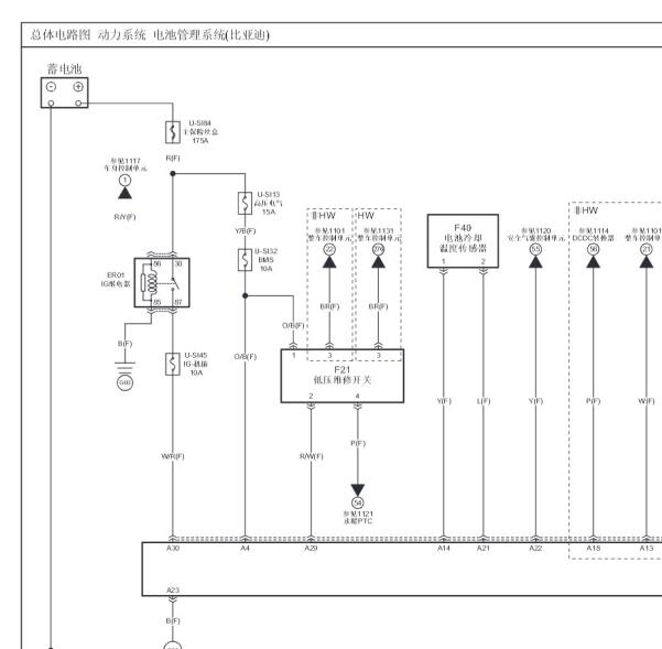 2022年奔腾NAT电池管理电路图