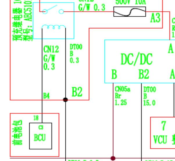 2019年瑞驰汽车EC35电池包电路图