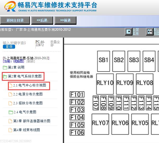 2010-2012年上汽通用五菱乐驰保险丝位置资料