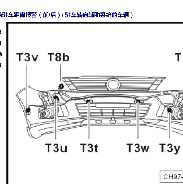 2010年大众途观全车插头位置