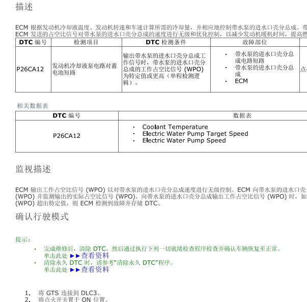 2021年丰田皇冠陆放P26CA故障码资料