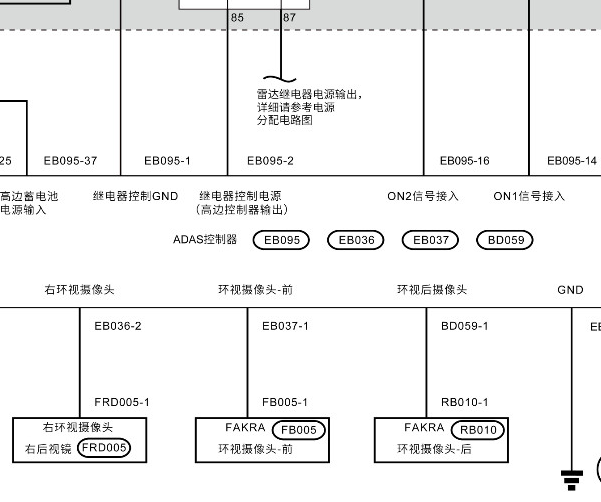 2023年零跑C11全景影像电路图