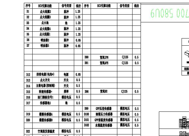 柳机菱电121针电脑板电路图和针脚资料