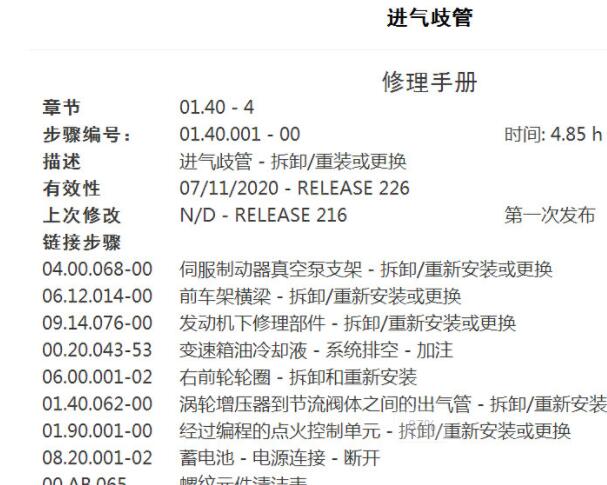 2021年玛莎拉蒂吉博力进气歧管拆装资料