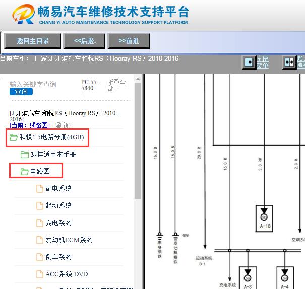 2010-2016年江淮和悦电路图资料