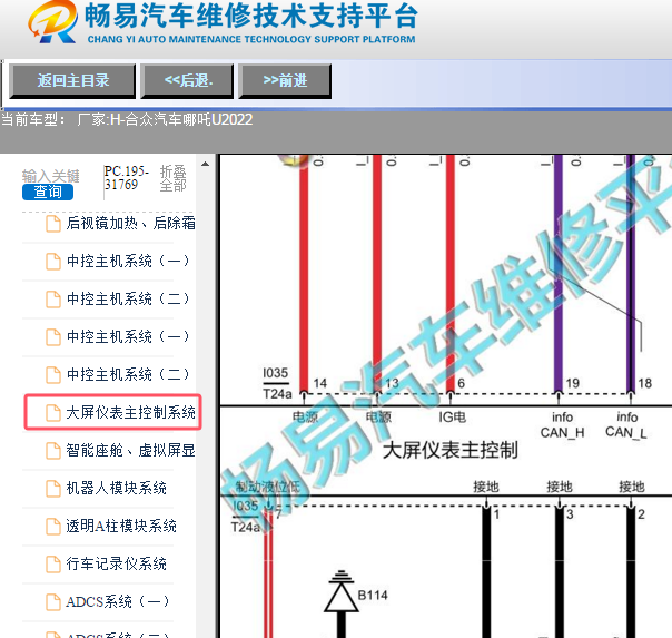 2022年合众汽车哪吒U仪表电路图