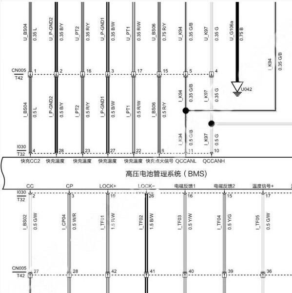 2022年哪吒V潮 400 Lite BMS电路图