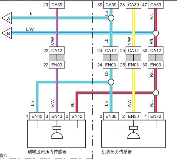 2018年中华V7机油压力传感器电路图