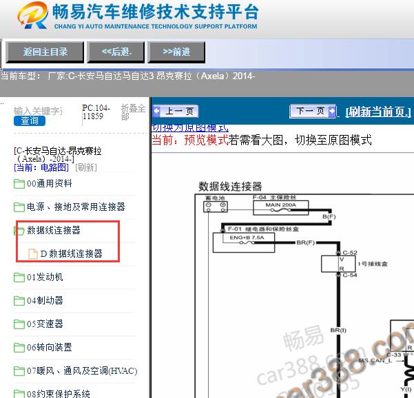 2014年马自达昂克赛拉网络通讯电路图