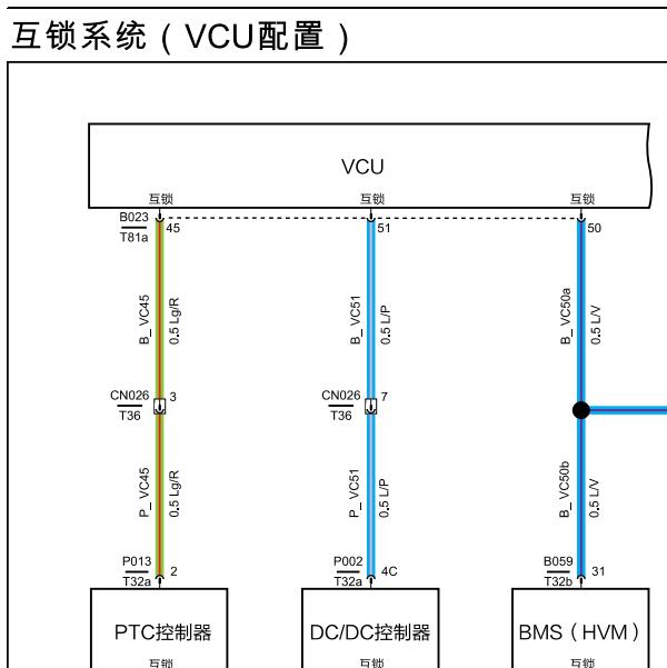 2022年哪吒U 互锁电路图