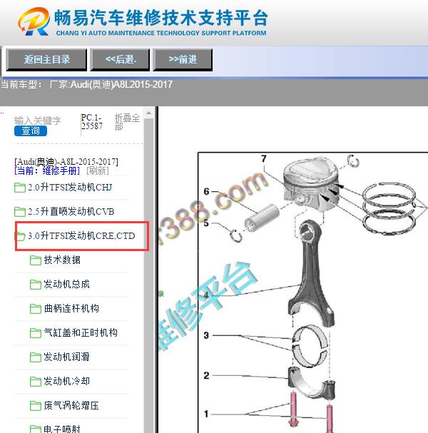 2015-2017年奥迪A8L发动机维修手册