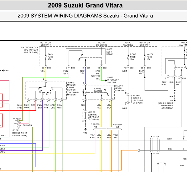 2009年铃木维特拉变速箱电路图