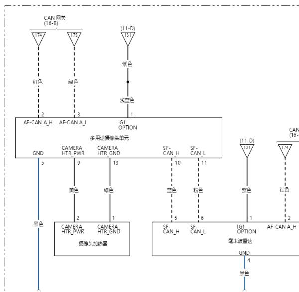 2024年本田英仕派前摄像头电路图